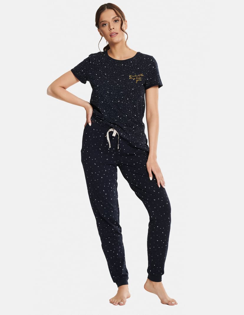 Pyjama Filippa Navy-Blau 1