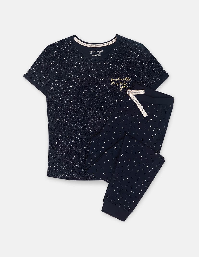 Pyjama Filippa Navy-Blau 2