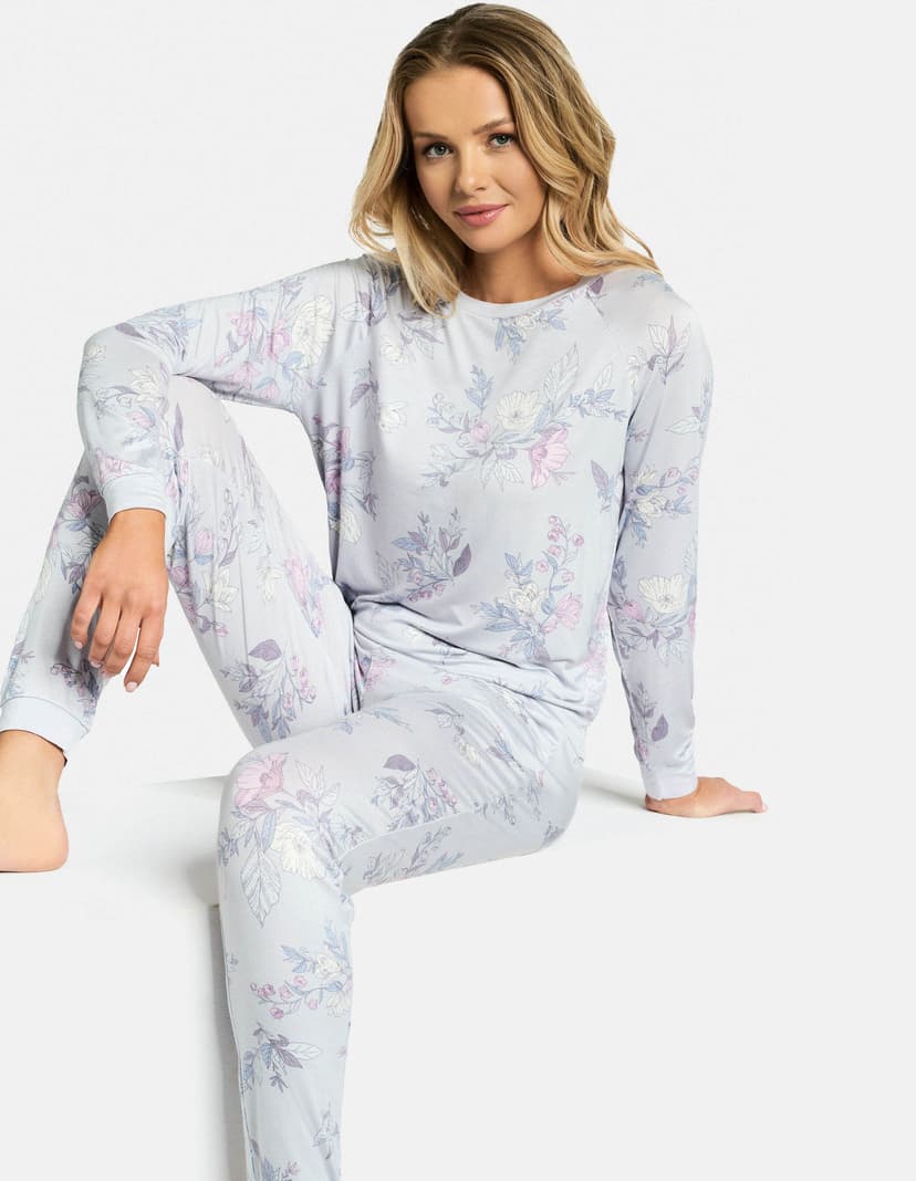Pyjama Freya Hellgrau 2