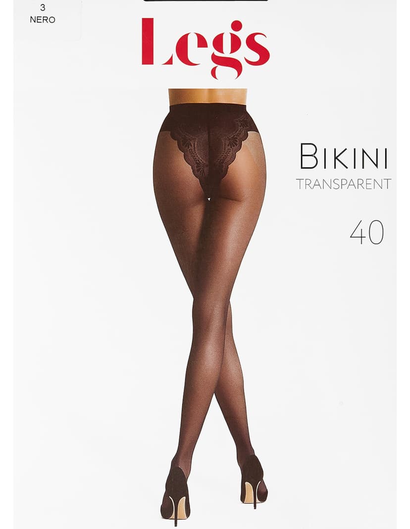 Strumpfhosen Bikini 40 Schwarz 6