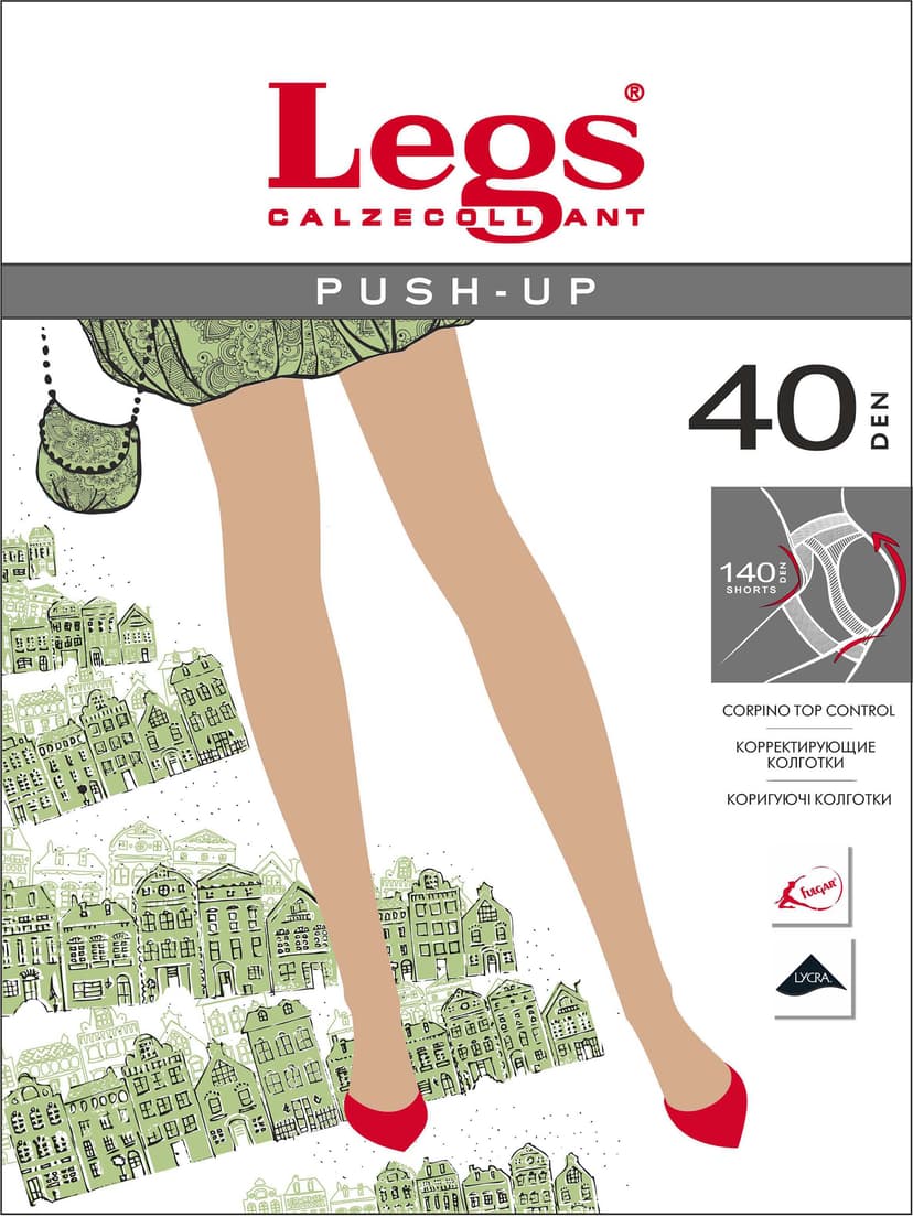 TIGHTS Push Up 40 Black 2