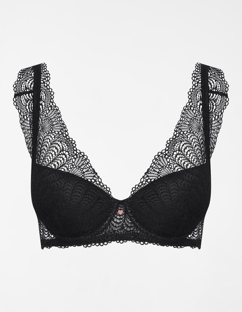 Biustonosz push-up Sonrisa czarny 6