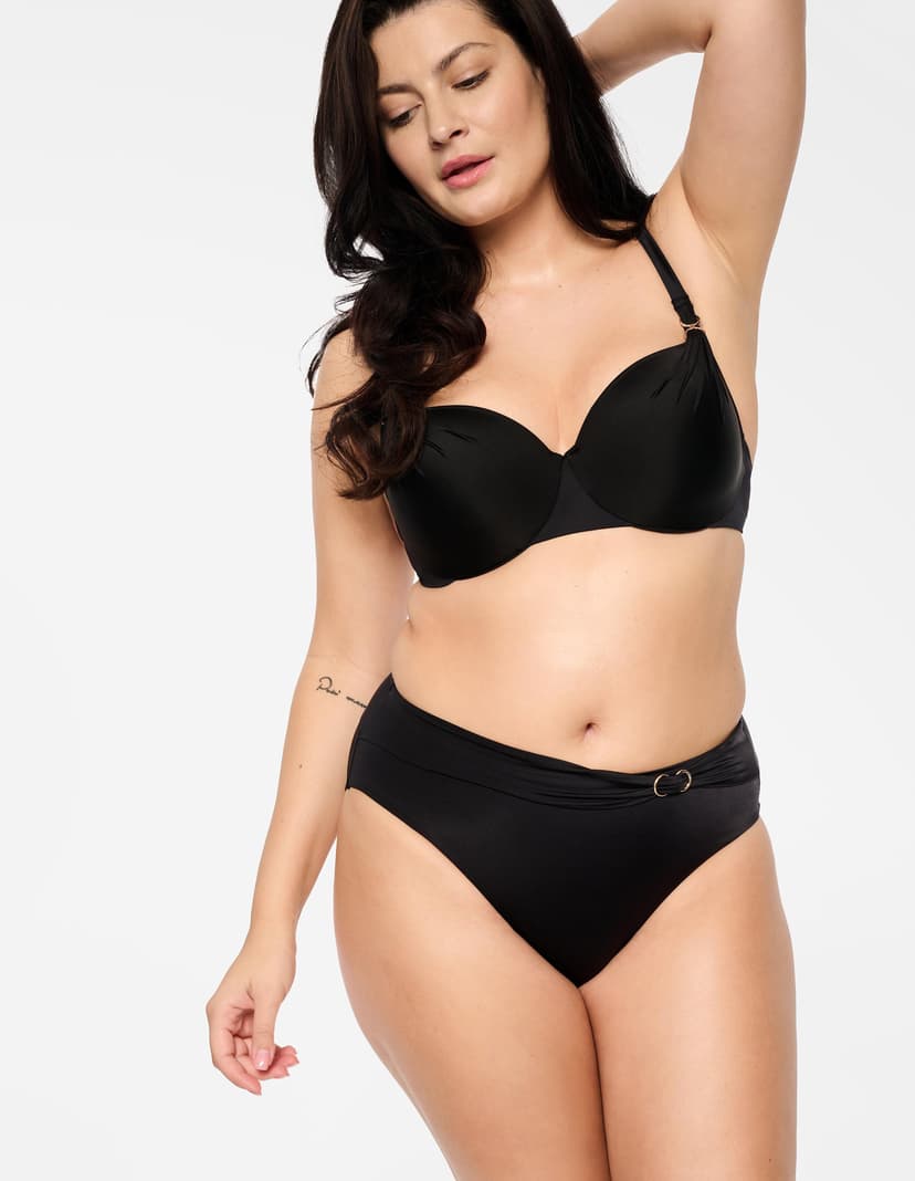 Bikini-Slip Mango Schwarz 1