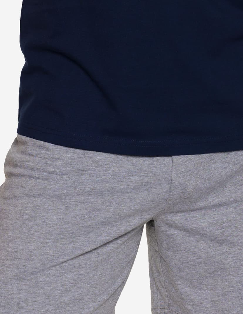 Pyjama Nature Navy-Blau 3