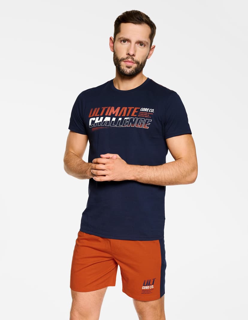 Pyjama Ness Navy-Blau 1