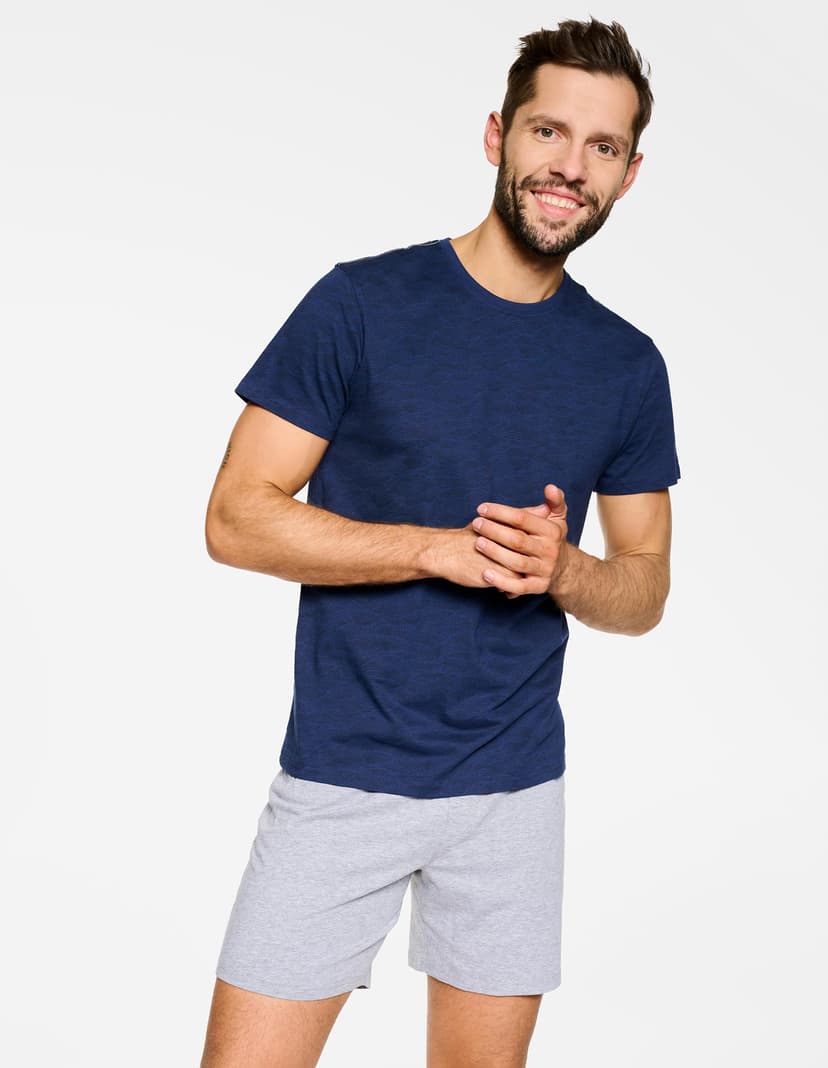Pyjama Nutty Navy-Blau 1