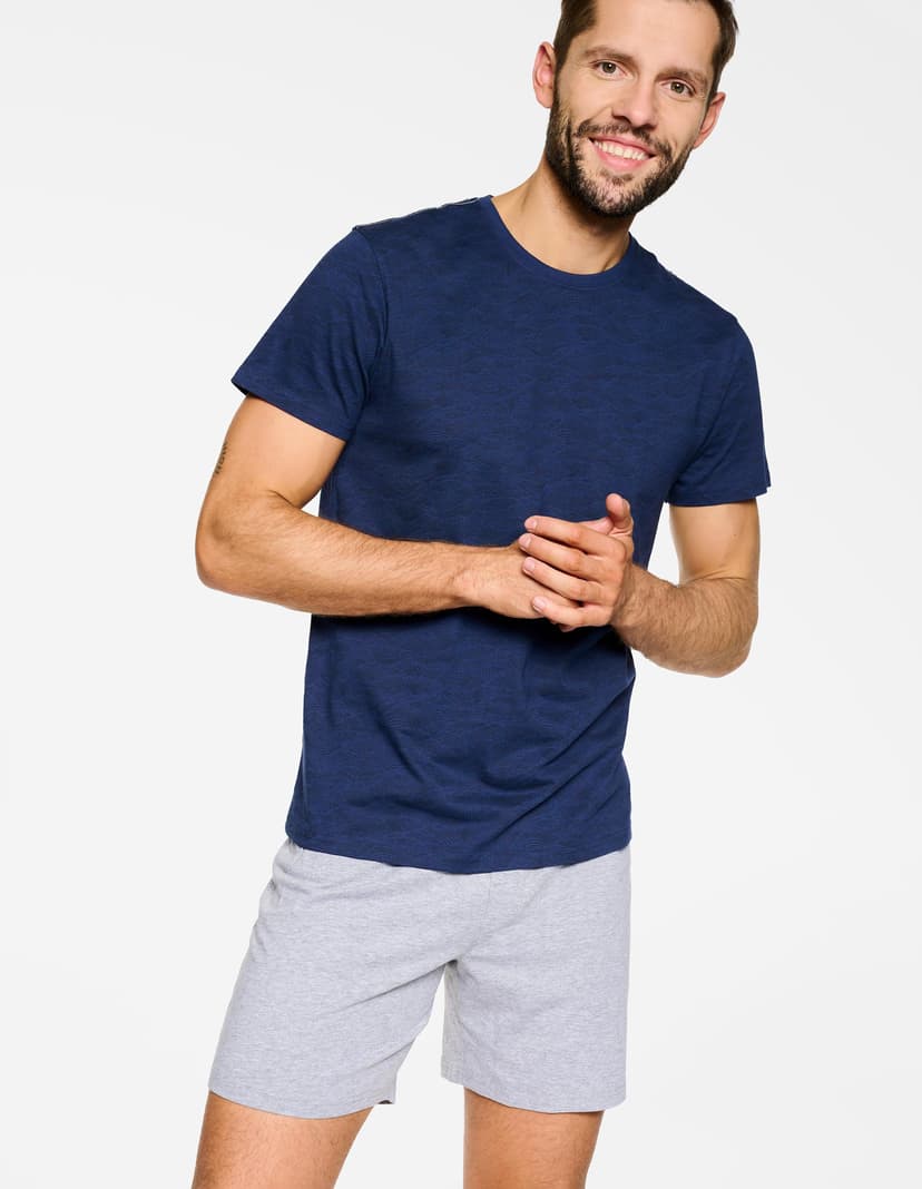 Pyjama Nutty Navy-Blau 4