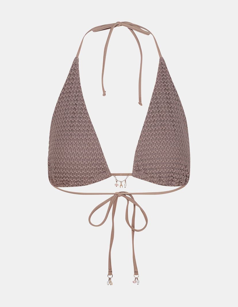 Triangle bikini top Eisley brown 10