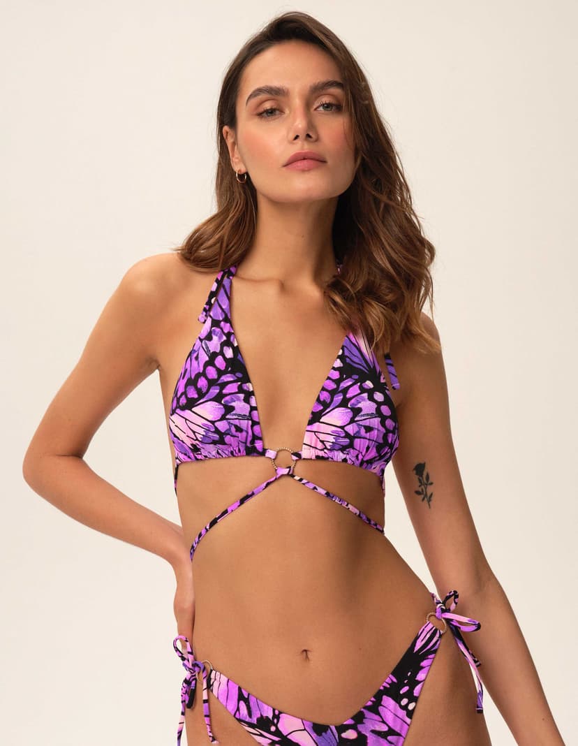 Góra od bikini typu trójkąt Icarus fioletowy 6