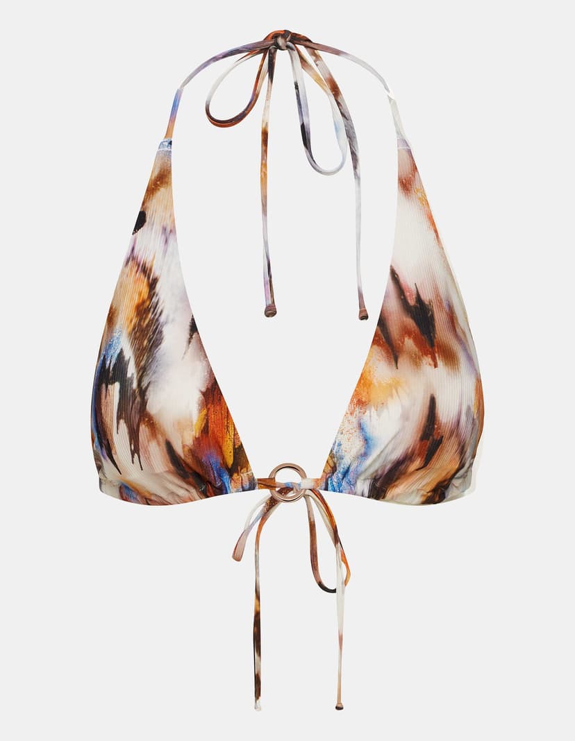 Triangle bikini top Adventure brown 6