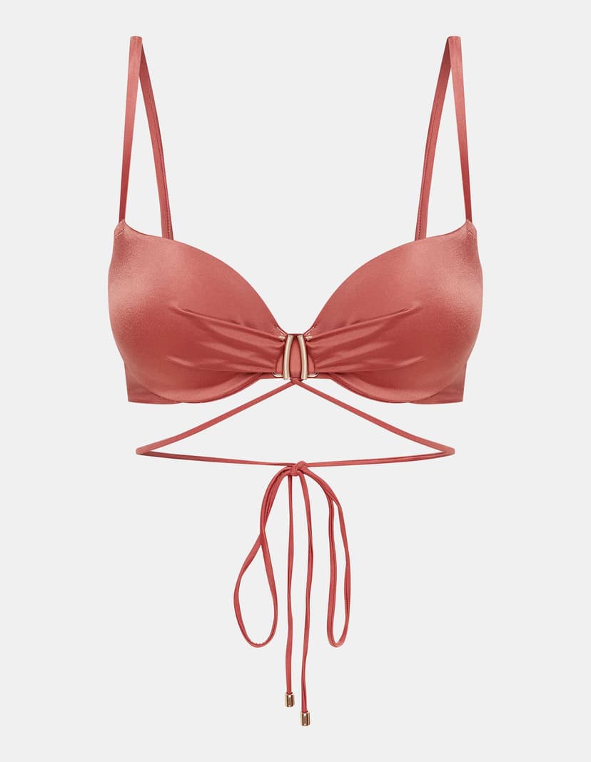Góra od bikini push-up Thea brązowy 6