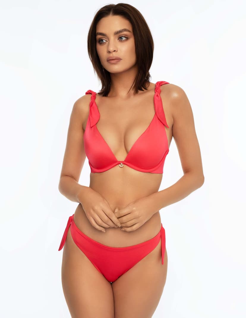 Góra od bikini push-up Berry różowy 5