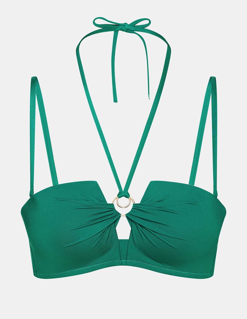 Bandeau bikini top Deliciosa Green 6