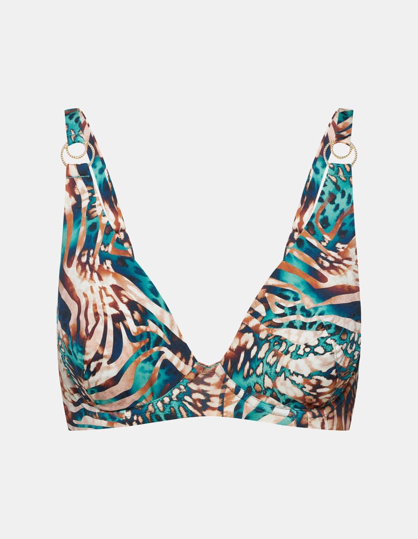 Soft bikini top Deliciosa Green 4
