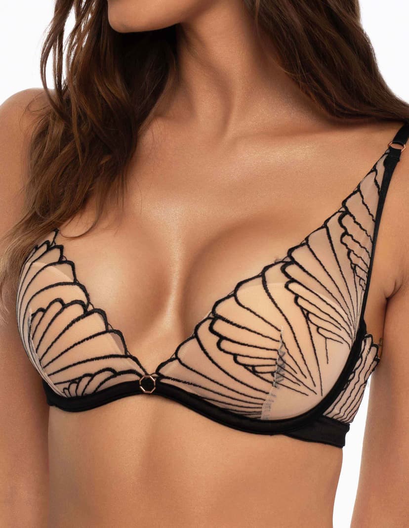Push-up BH Nugat Schwarz-und-gold 3