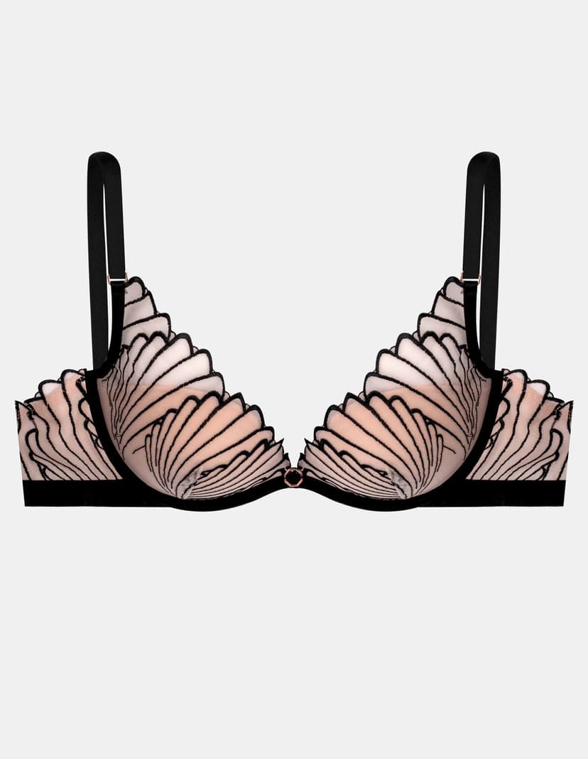 Push-up BH Nugat Schwarz-und-gold 6