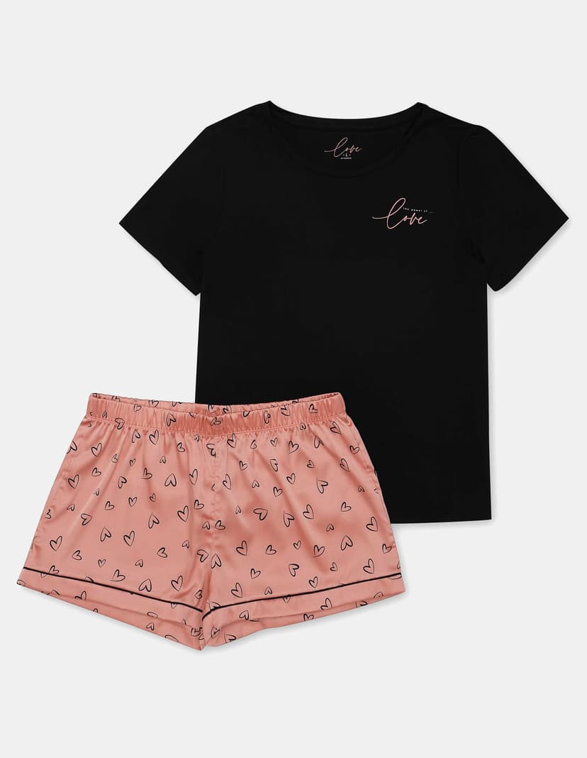 Pyjama Modern Schwarz 6