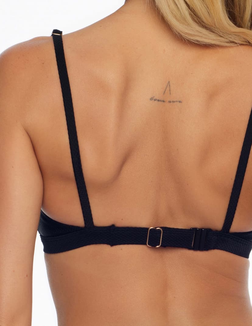 Triangle bikini top Sunrise Black 4