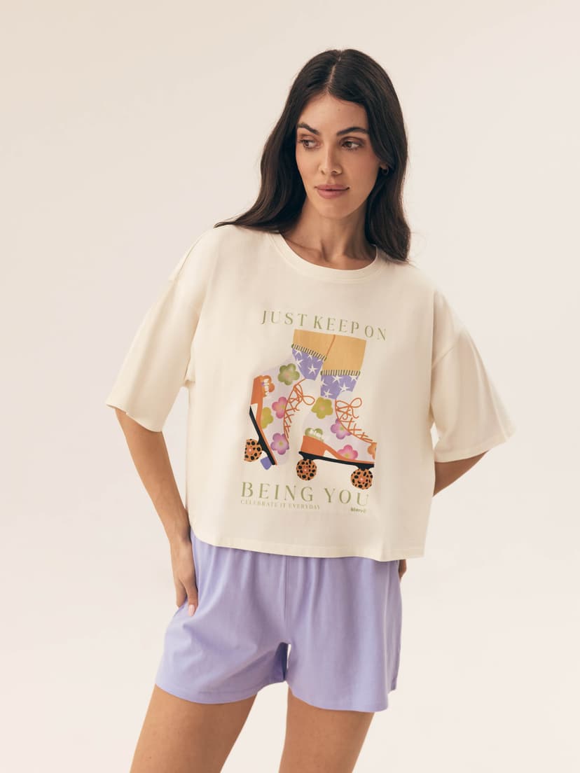 Pyjamas Bloovii Rolling Ecru 1