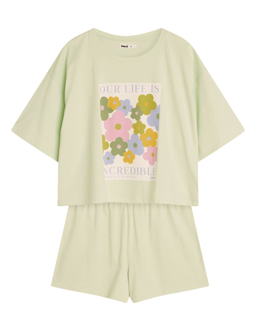 Pyjamas Bloovii Flovers Green 6