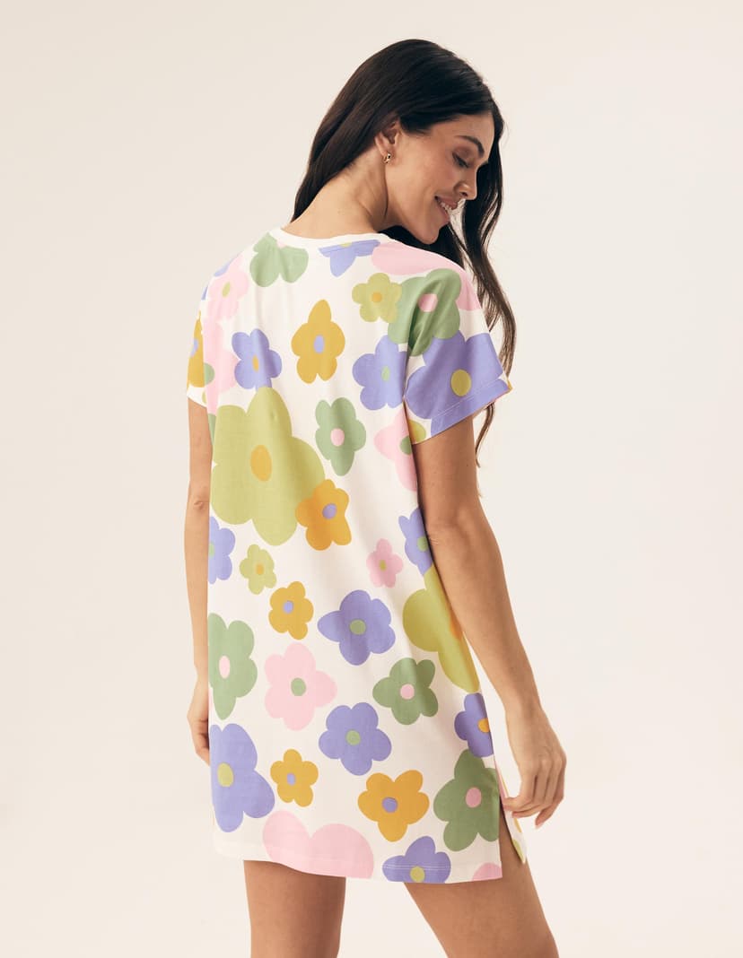 Nightgown Bloovii Flovers White 3