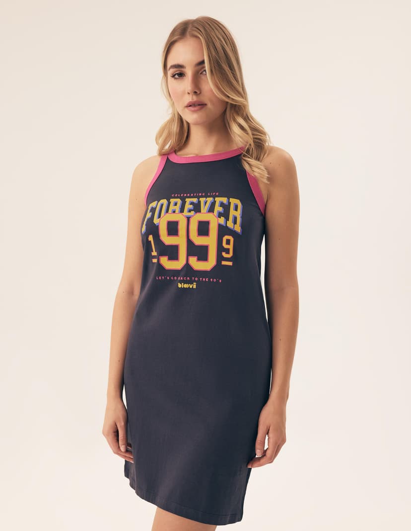 Nightgown Bloovii Forever navy 1