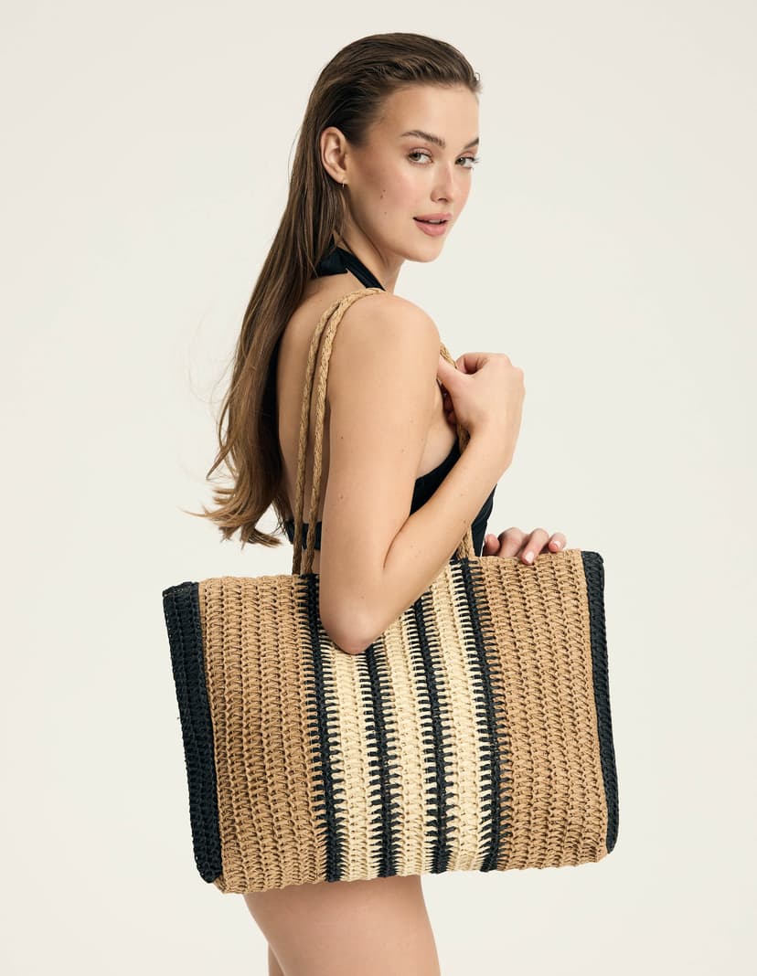 Beach bag Bologna Beige 1