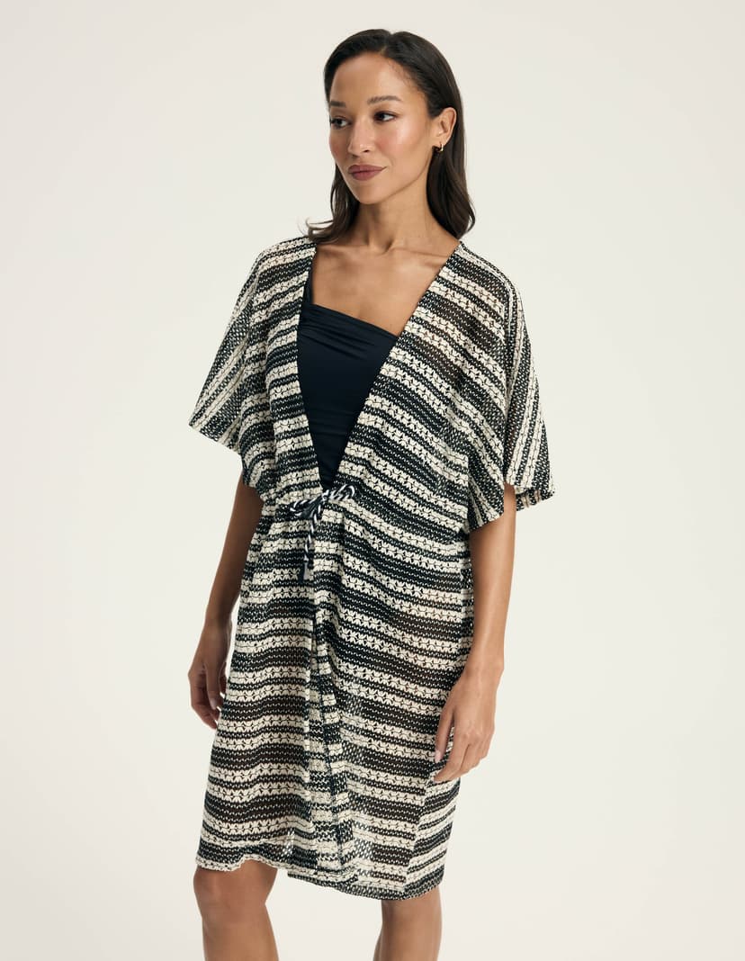 Beach robe Felicita Black 1