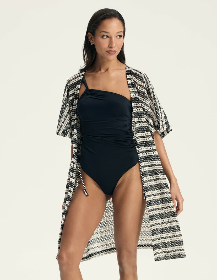 Beach robe Felicita Black 3
