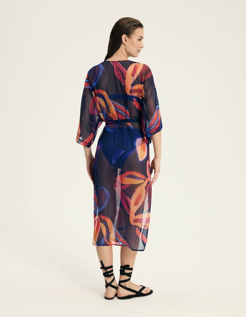 Beach robe Papaya navy 5