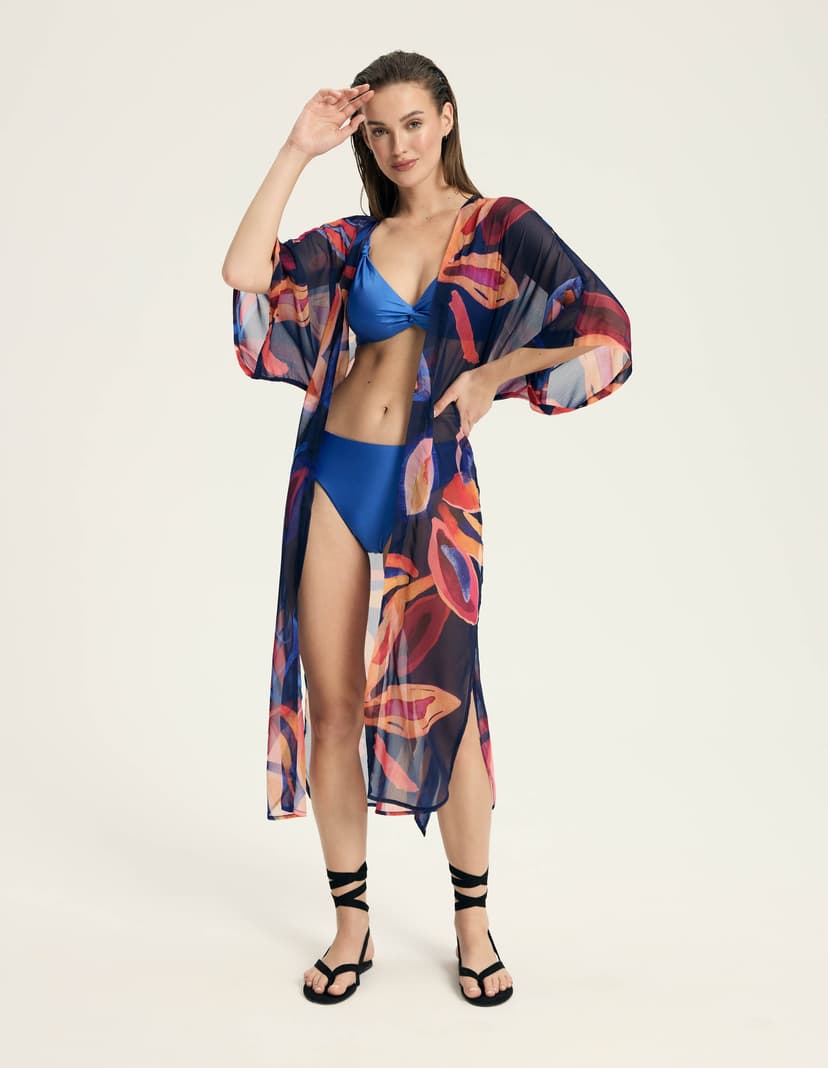 Beach robe Papaya navy 7