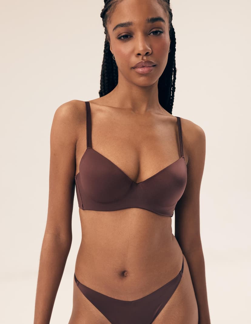 Push-up bra Bosco brown 1