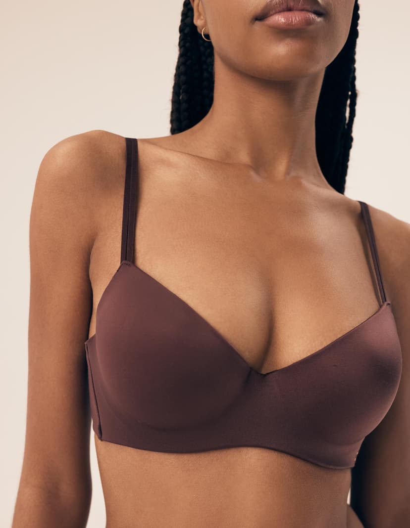 Push-up bra Bosco brown 2