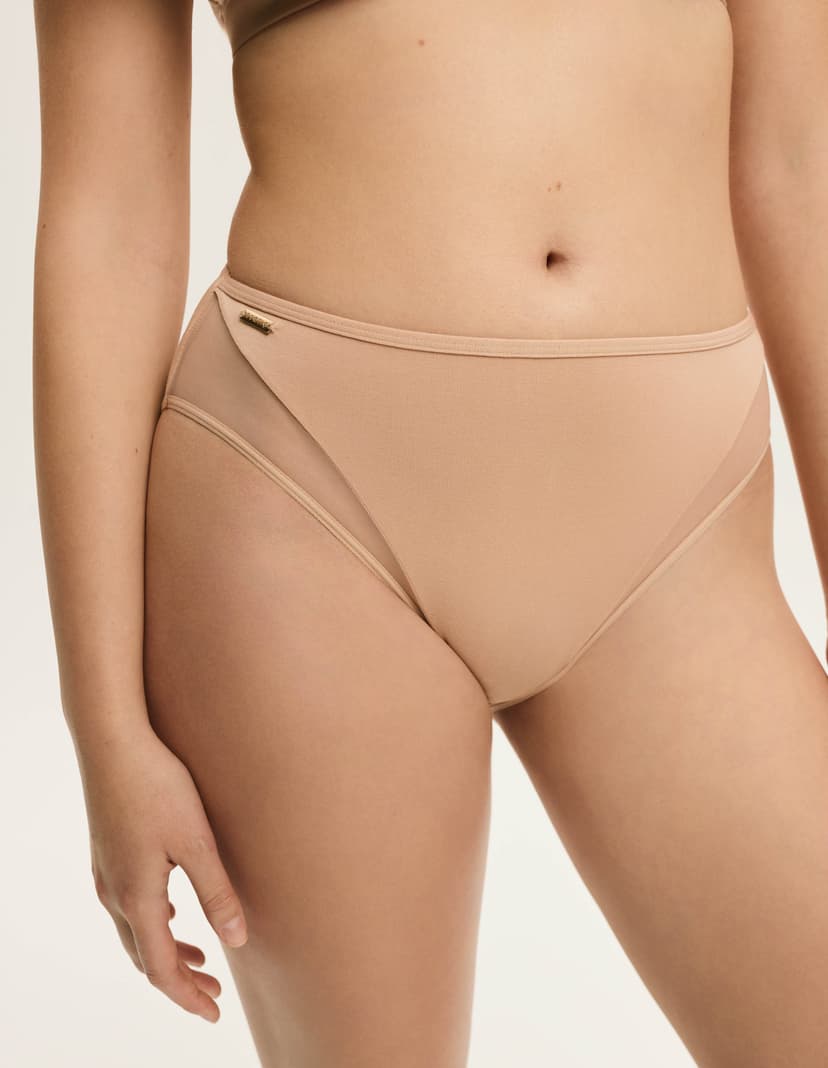 High-waisted panties Blissy Beige 2
