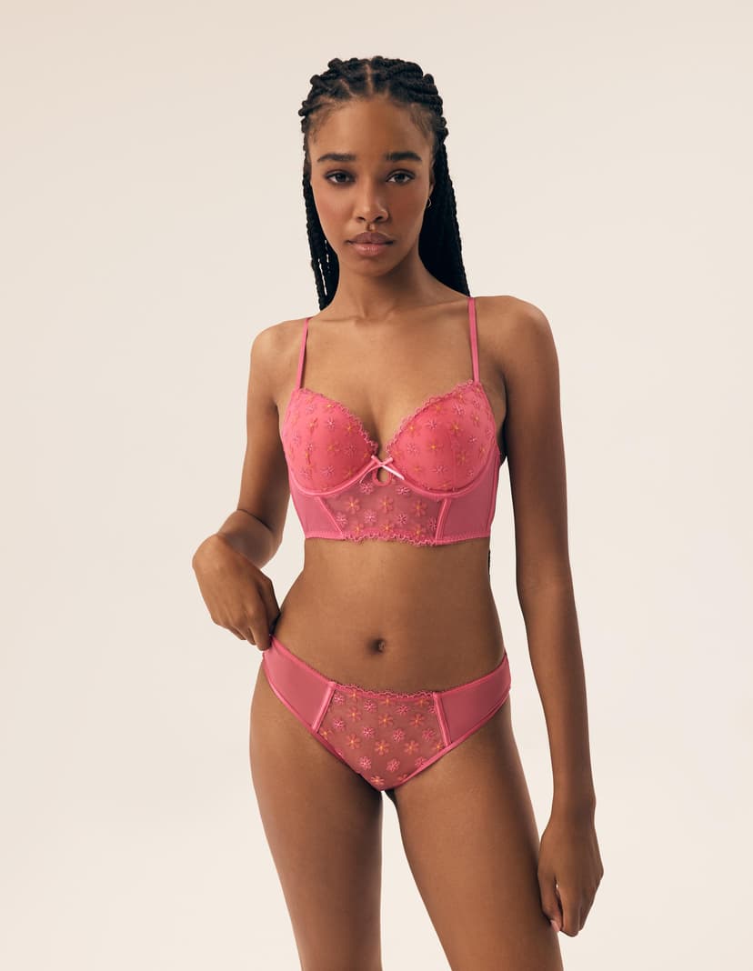 Push-up bra Bloomy pink 1