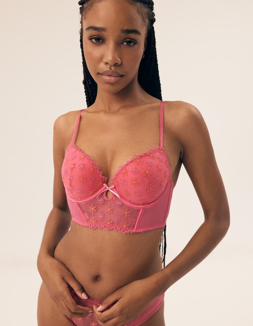 Push-up bra Bloomy pink 2