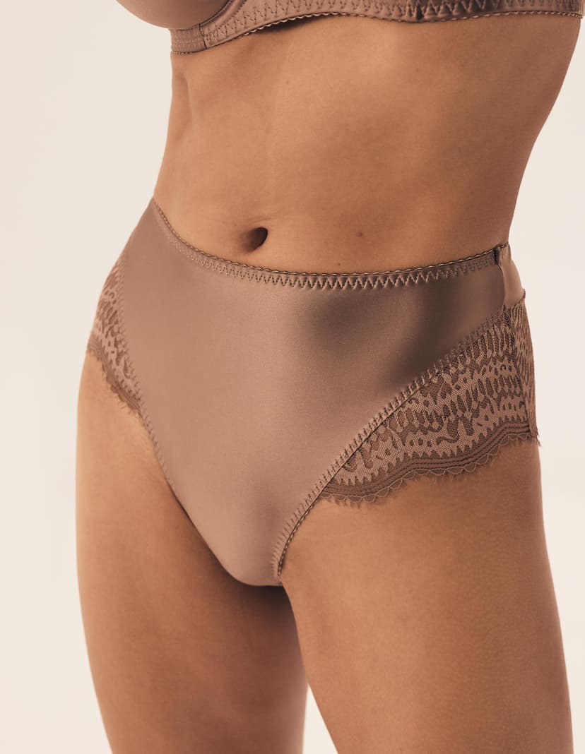 High-waisted panties Brillant brown 2