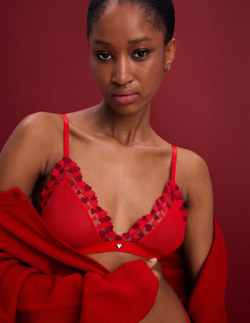 Triangle bra Zoee Red 1