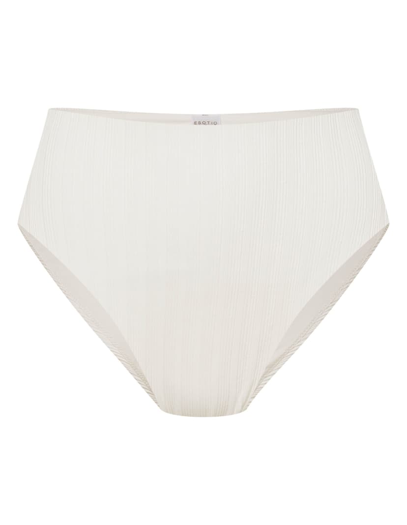 Dół od bikini z wysokim stanem Pearl biały 5