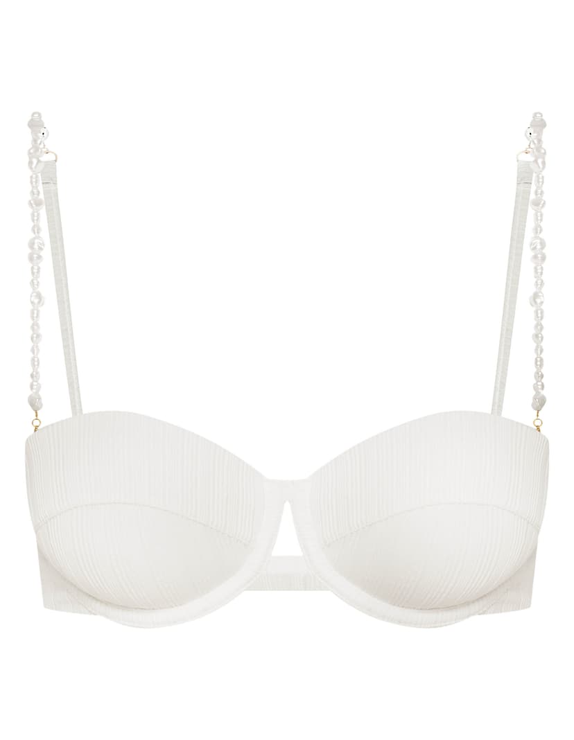 Bikini top push-up Pearl White 7