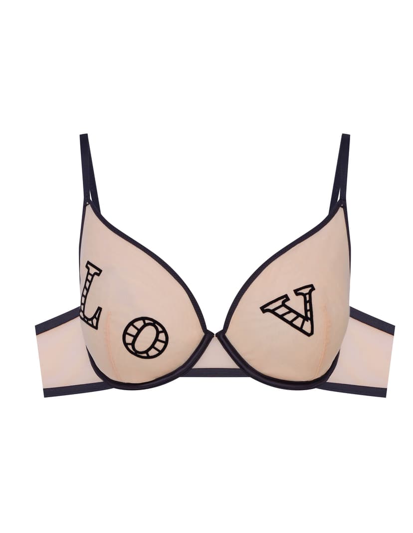 Soft bra Ora black and gold 9