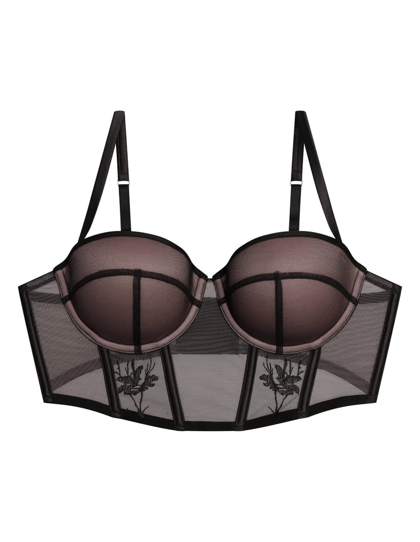 Semi-padded bra Barely black and gold 8