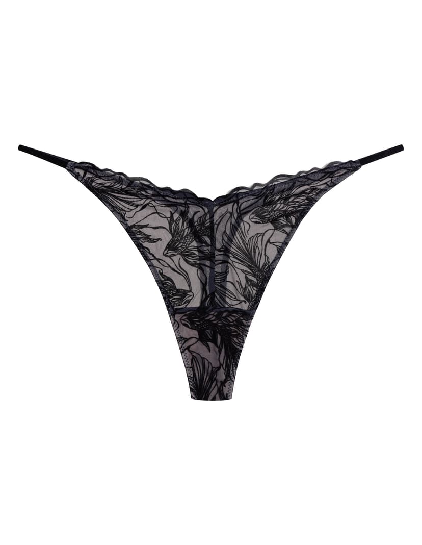 Thongs Bree black and gold 5
