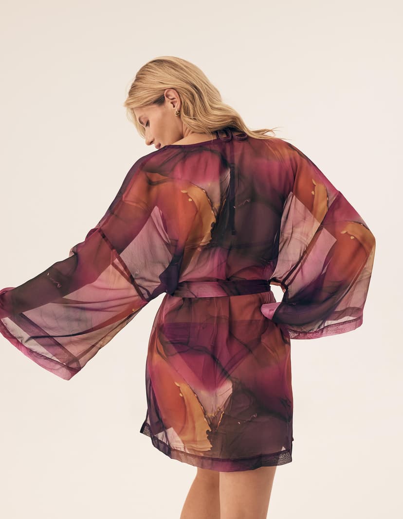 Beach robe Tango Violet 4