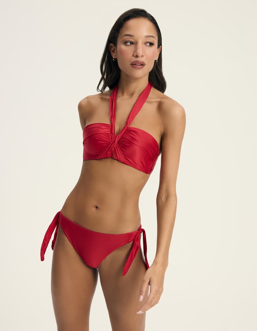 Bikini top bandeau Truffle Red 1