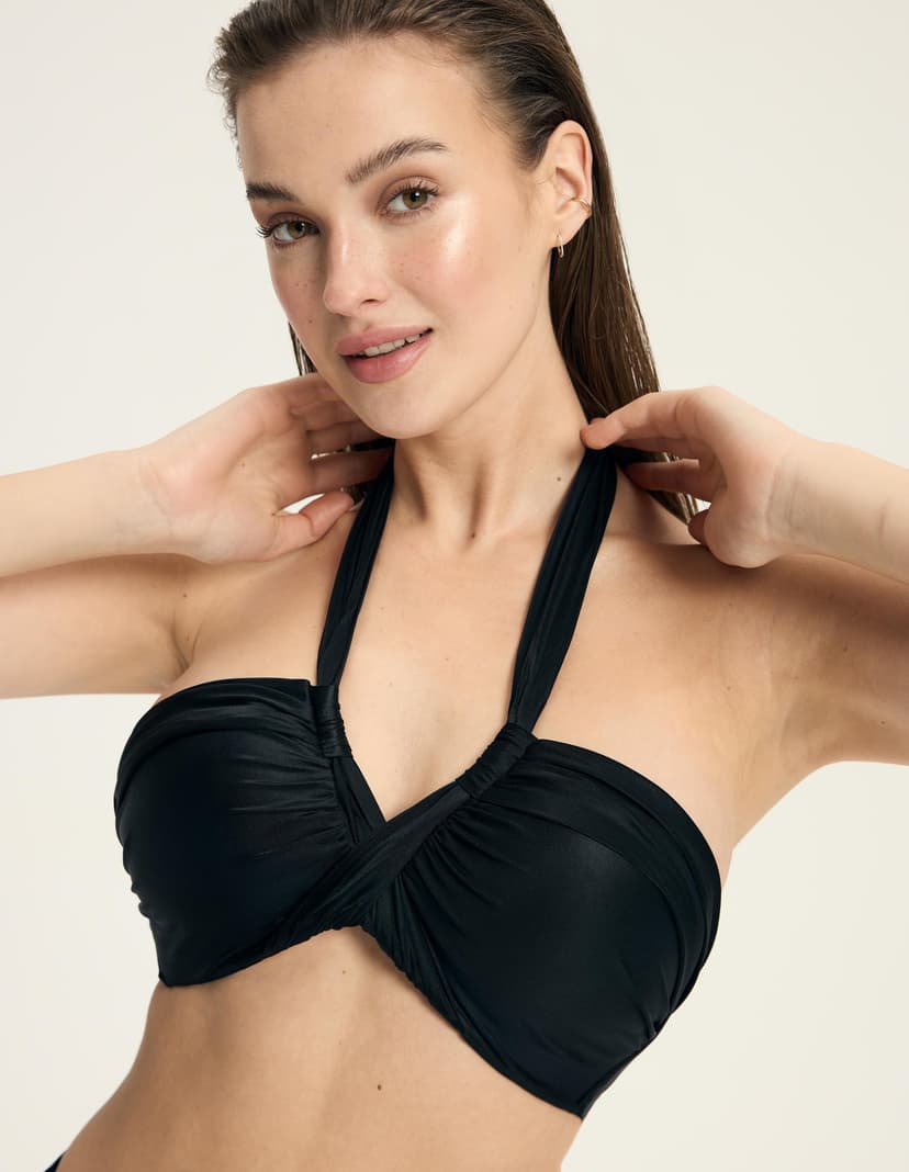 Bikini top bandeau Truffle Black 2
