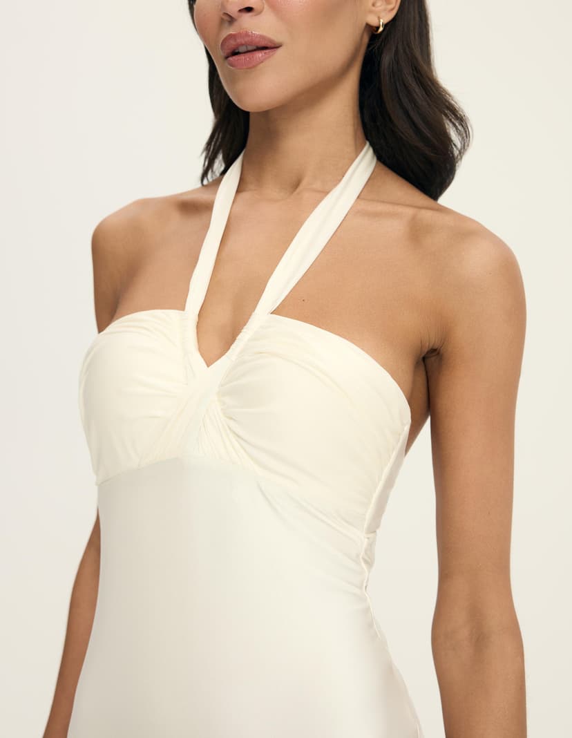 One-piece swimsuit Truffle cream 2