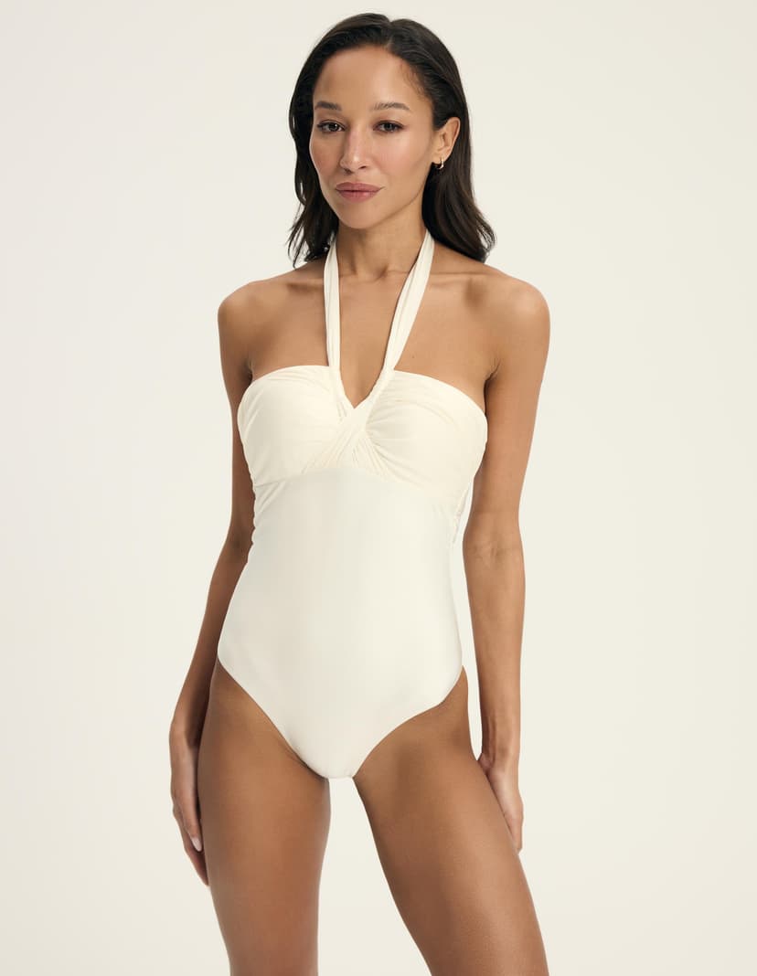 One-piece swimsuit Truffle cream 5
