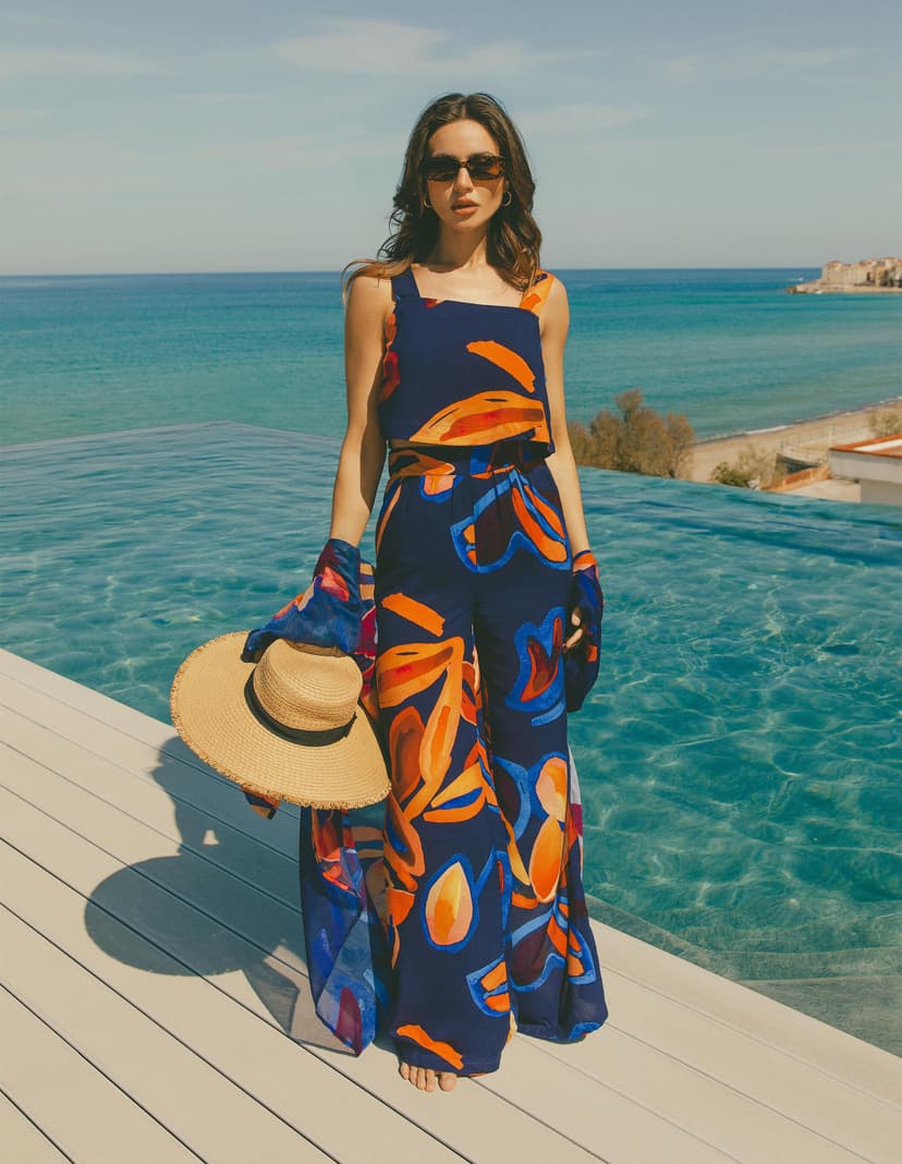 Top Papaya granatowy 1