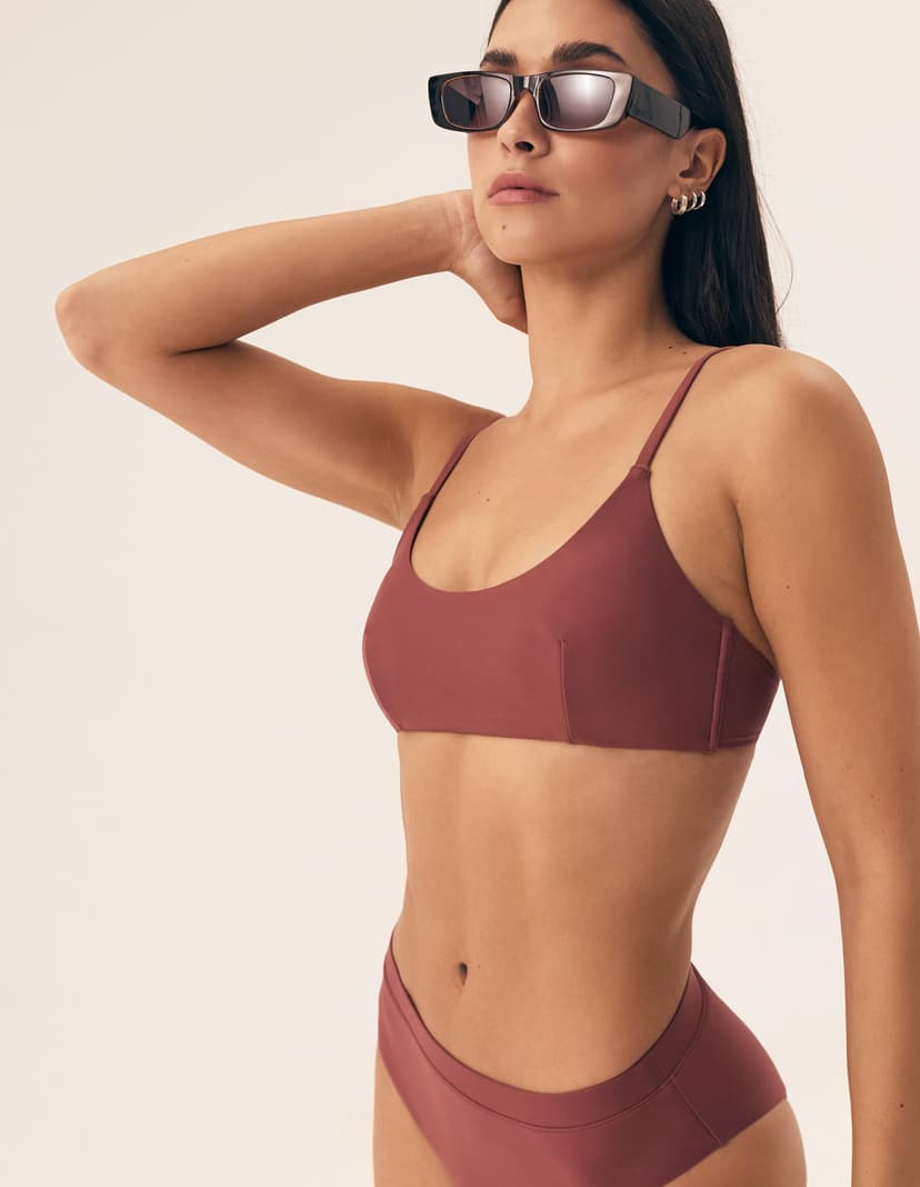 Bikini Oberteil Novia Rotwein 2